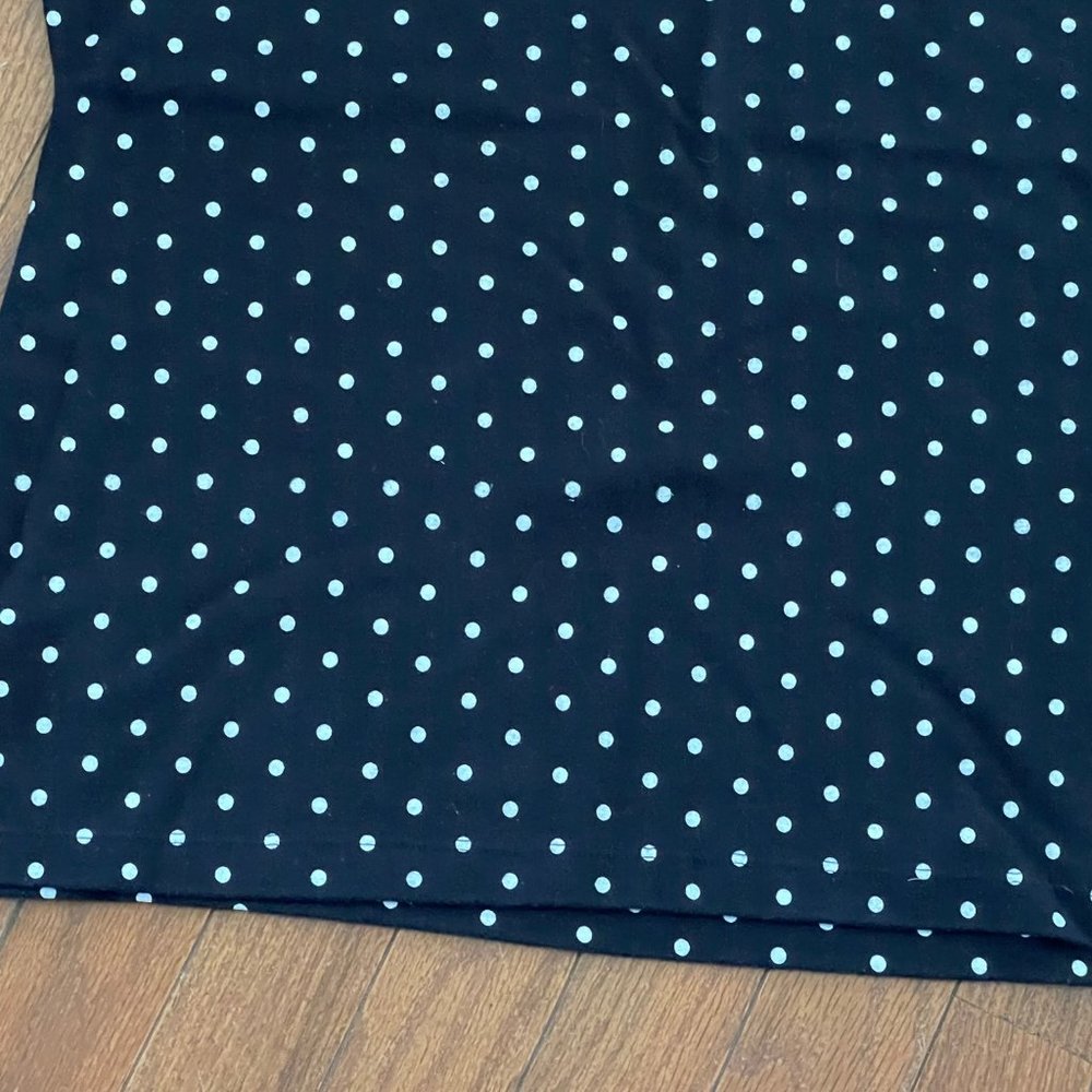 Karen Scott Black White Polka Dot Top Size Large - Picture 4 of 16
